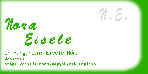 nora eisele business card